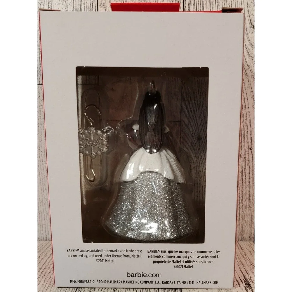 2021 Hallmark Ornament - Holiday Barbie African American Walmart Exclusive NEW